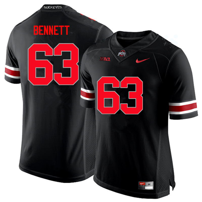 Ohio State Buckeyes #63 Michael Bennett College Football Jerseys Limited-Black